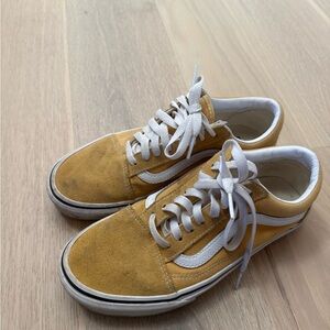 Vans Mustard Yellow Suede Sneakers